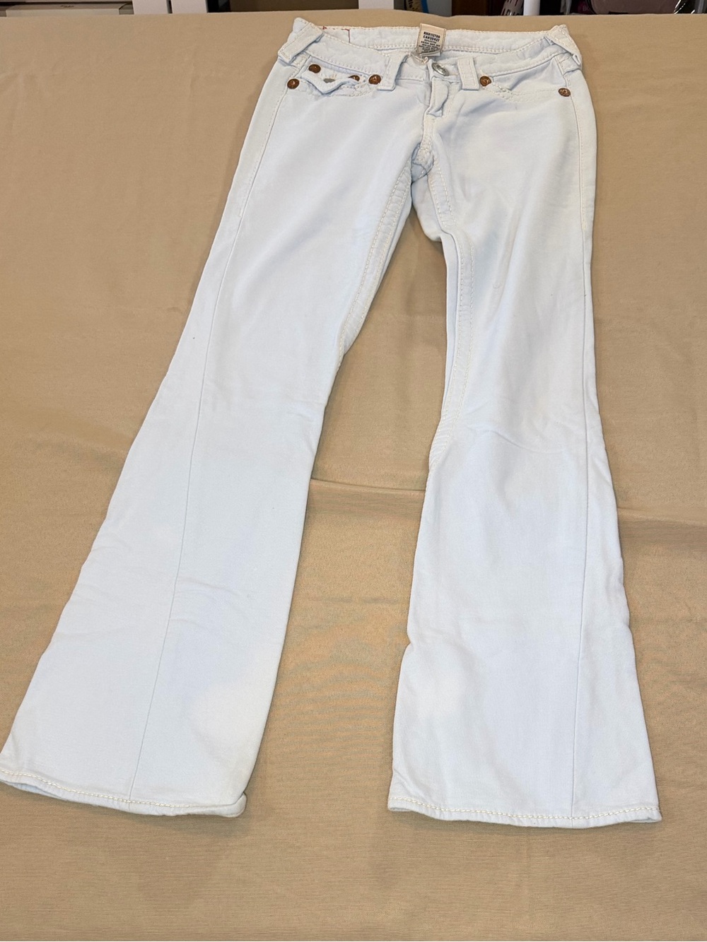 True Religion Light Blue Flare Sweatpants for Women